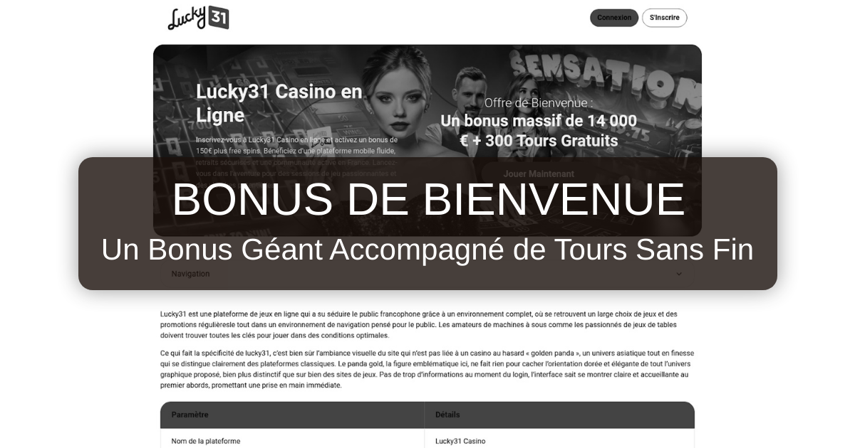 LUCKY31 CASINO